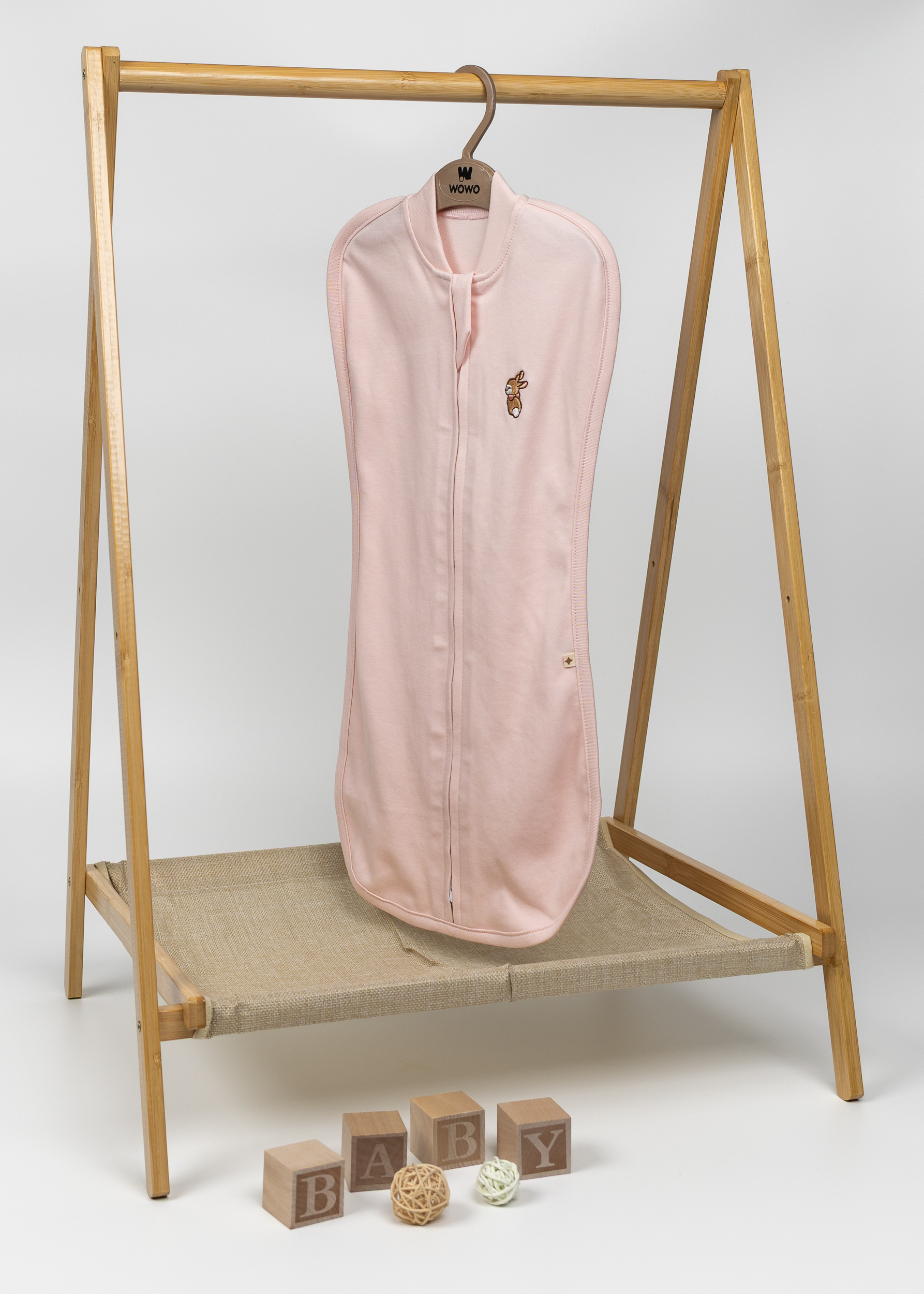 Євро пелюшка на блискавці для немовля рожевий 2802-1215