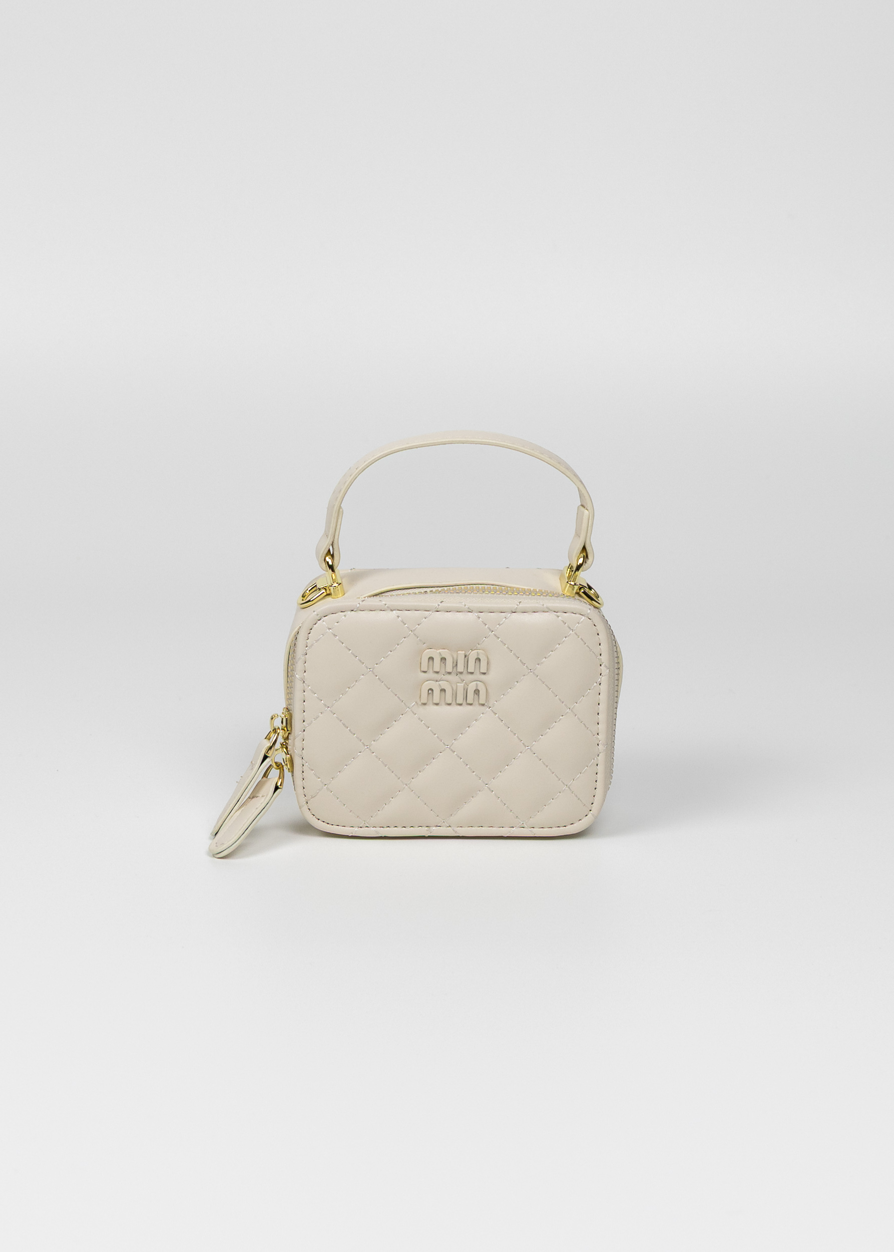 Сумка міні молочний 8535