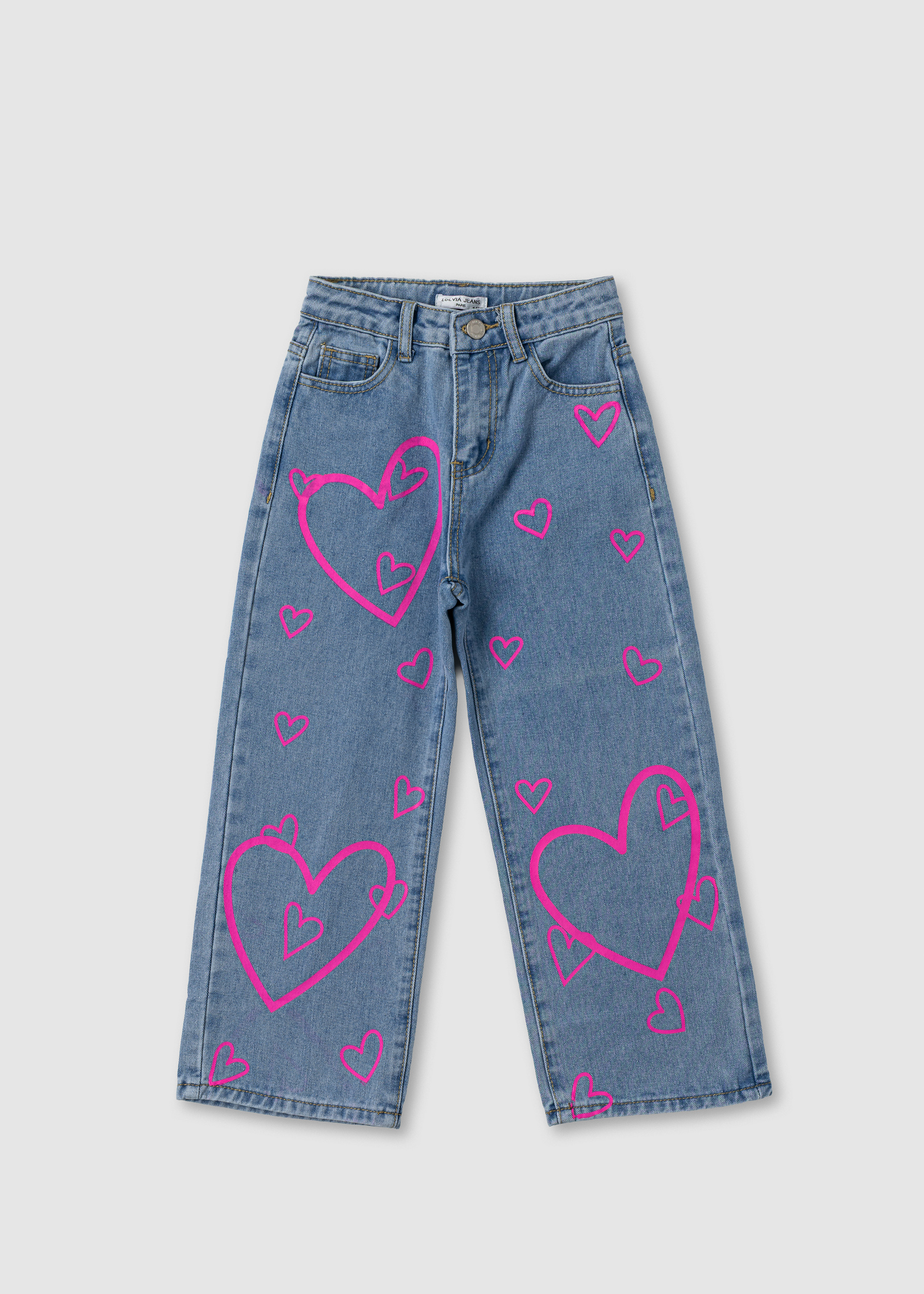 Джинси для дівчинки блакитний B5653