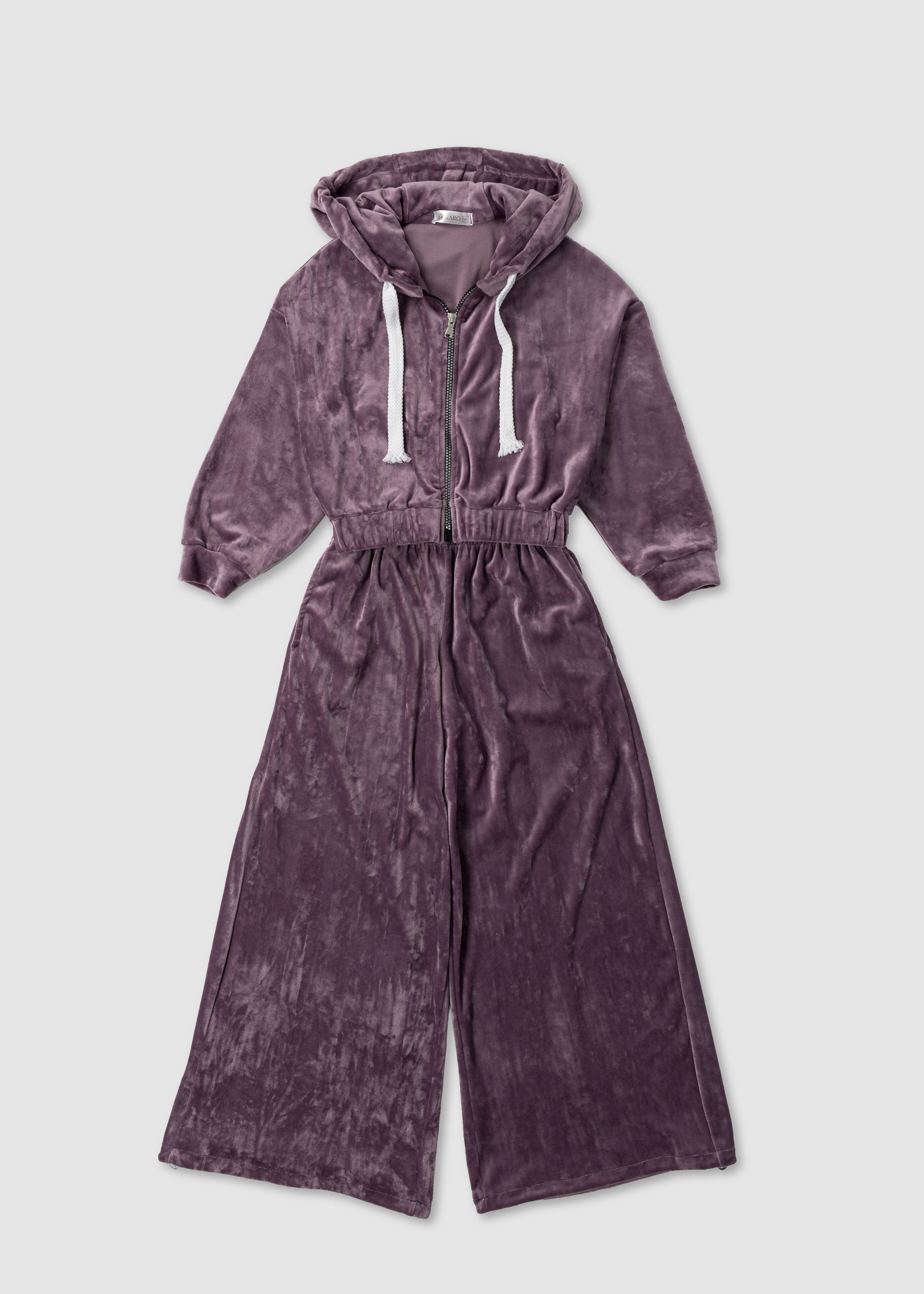 Комплект трійка: кофта, топ, штани фіолетовий 1803-947