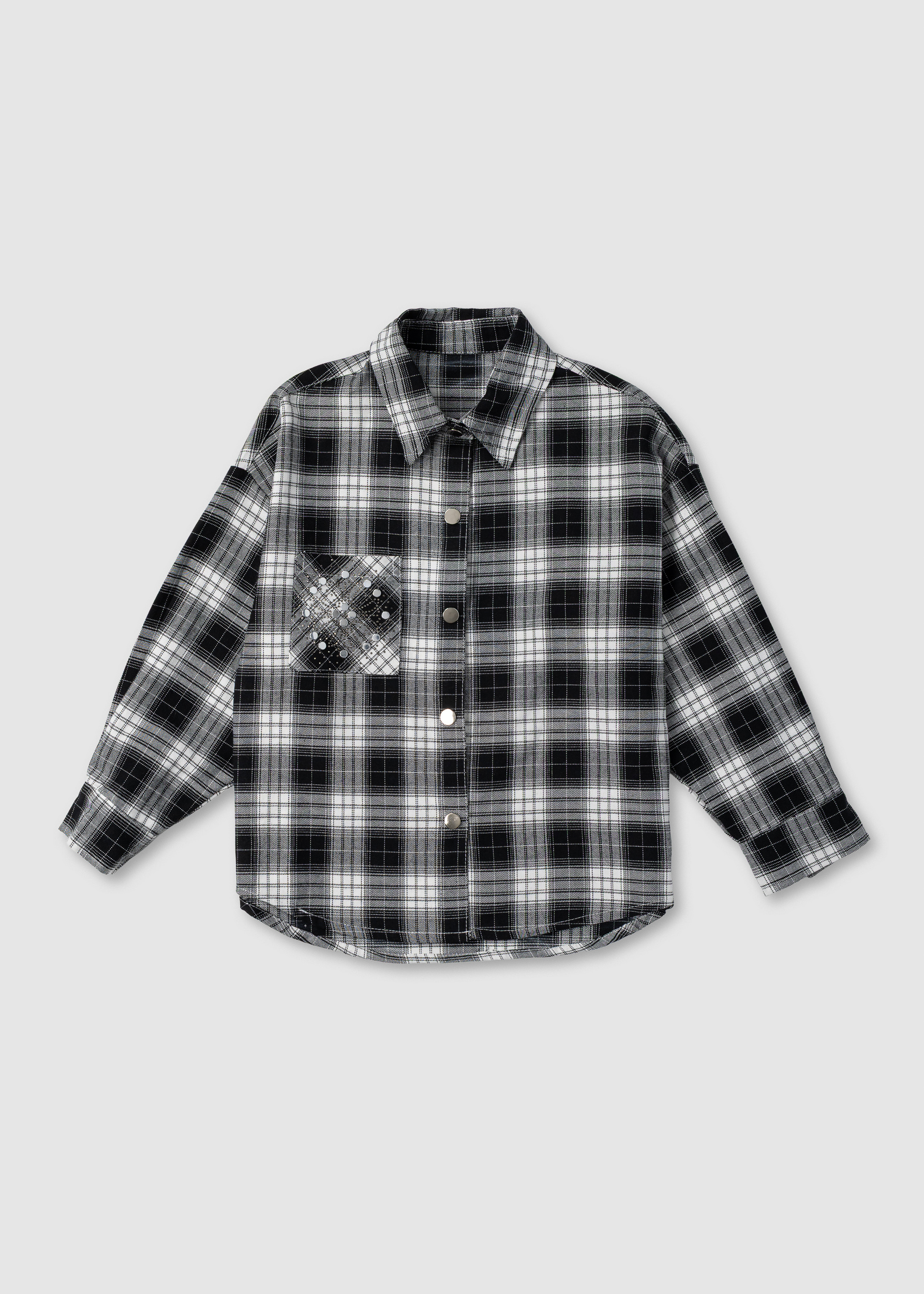 Сорочка для дівчинки чорний CC20